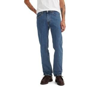 Levi's 505 Straight Jeans Mens 34x32 Blue Medium Wash Denim Original Fit Outdoor